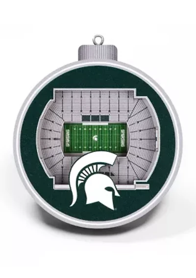 YouTheFan NCAA Michigan State Spartans 3D StadiumView Ornament - Spartan Stadium