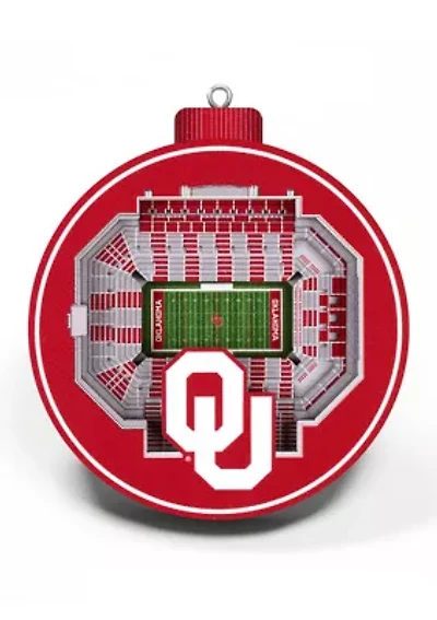 YouTheFan NCAA Oklahoma Sooners 3D StadiumView Ornament - Oklahoma Memorial Stadium