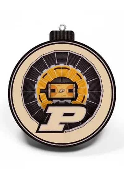 YouTheFan NCAA Purdue Boilermakers BB 3D StadiumView Ornament - Mackey Arena