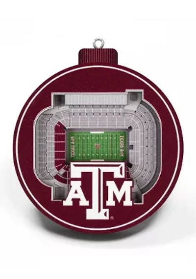 YouTheFan NCAA Texas A&M Aggies 3D StadiumView Ornament - Kyle Field