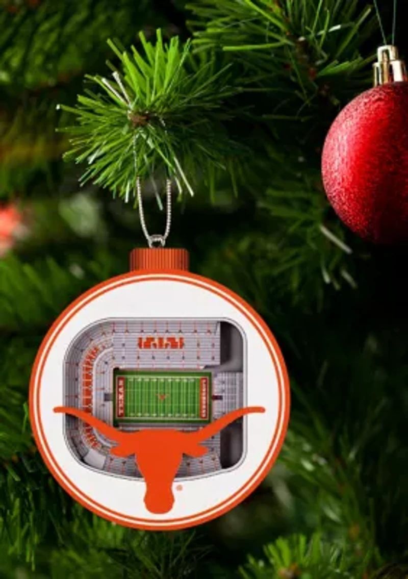 YouTheFan NCAA Texas Longhorns 3D StadiumView Ornament - Darrell K Royal-Texas Memorial Stadium