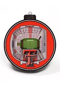 YouTheFan NCAA Texas Tech Red Raiders 3D StadiumView Ornament - Jones AT&T Stadium