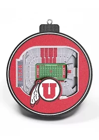 YouTheFan NCAA Utah Utes 3D StadiumView Ornament -Jon M. Huntsman Center