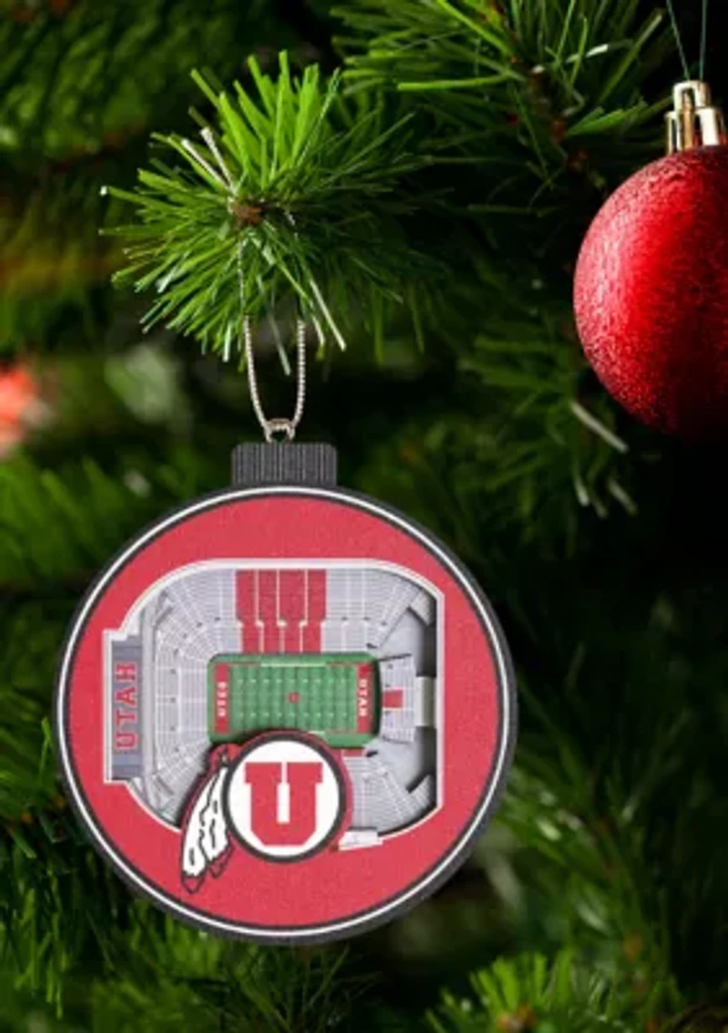 YouTheFan NCAA Utah Utes 3D StadiumView Ornament -Jon M. Huntsman Center