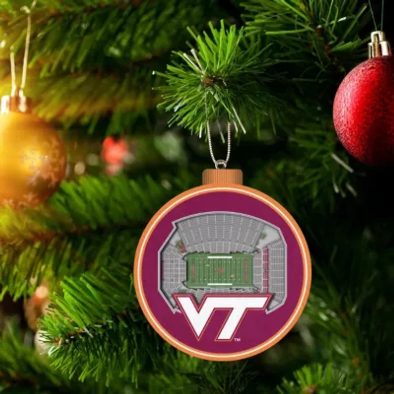 YouTheFan NCAA Virginia Tech Hokies 3D StadiumView Ornament  - Lane Stadium Worsham Field