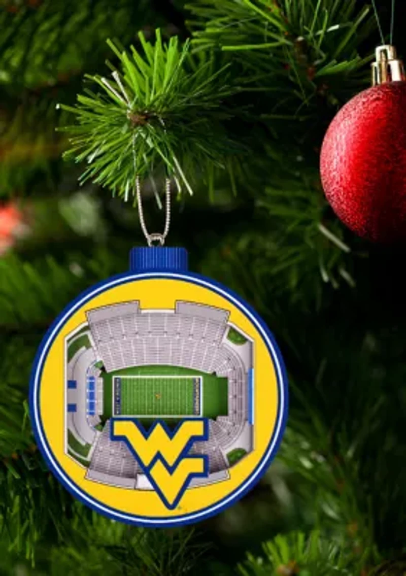 YouTheFan NCAA West Virginia Mountaineers 3D StadiumView Ornament - Milan Puskar Stadium