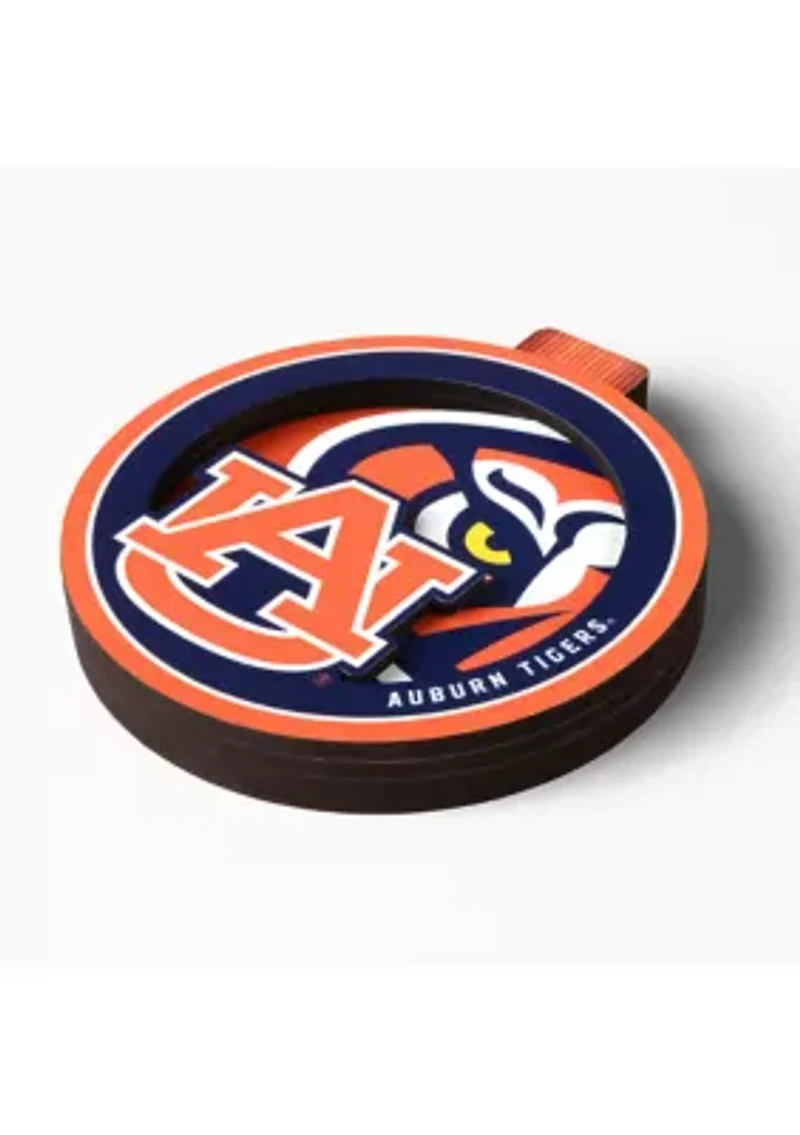 YouTheFan NCAA Auburn Tigers 3D Logo Series Ornaments