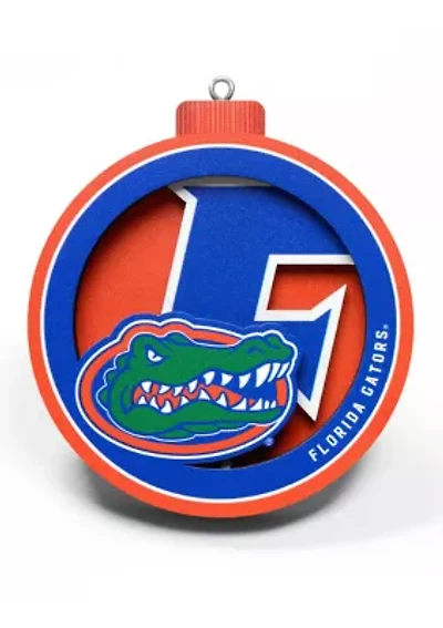 YouTheFan NCAA Florida Gators 3D Logo Series Ornaments