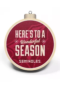 YouTheFan NCAA Florida State Seminoles 3D Logo Series Ornaments