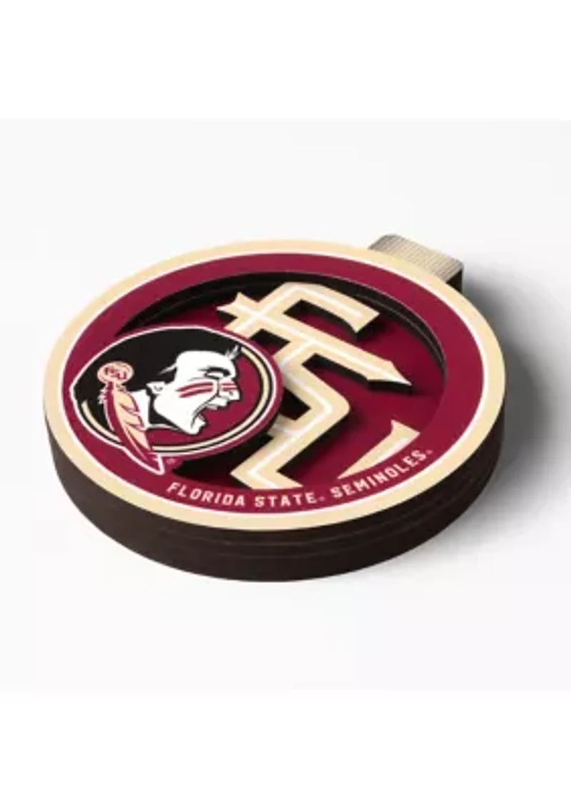 YouTheFan NCAA Florida State Seminoles 3D Logo Series Ornaments