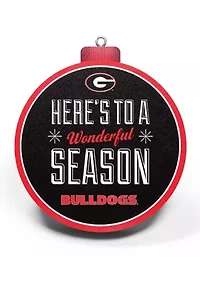 NCAA Georgia Bulldogs 3D Logo Series Ornaments