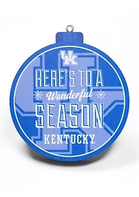 NCAA Kentucky Wildcats 3D Logo Series Ornaments