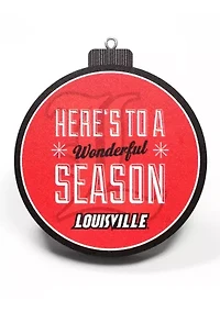 YouTheFan NCAA Louisville Cardinals 3D Logo Series Ornaments