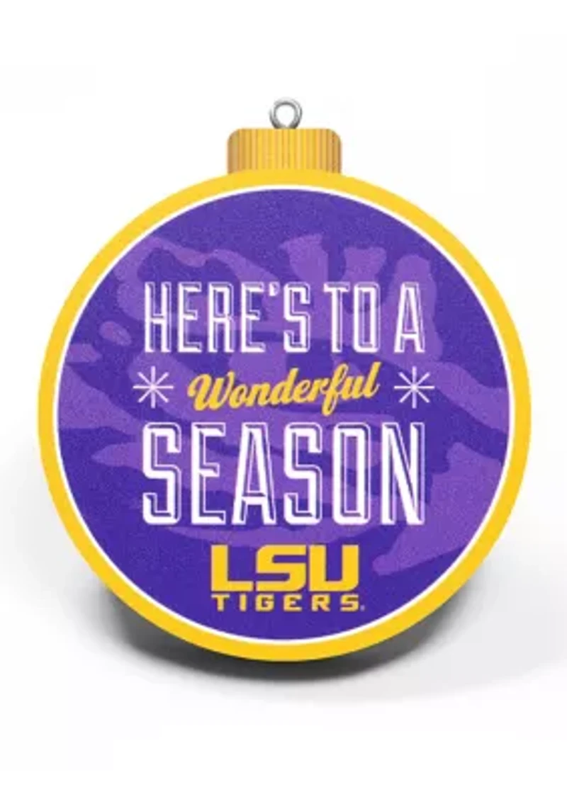 YouTheFan NCAA LSU Tigers 3D Logo Series Ornaments