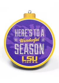 YouTheFan NCAA LSU Tigers 3D Logo Series Ornaments