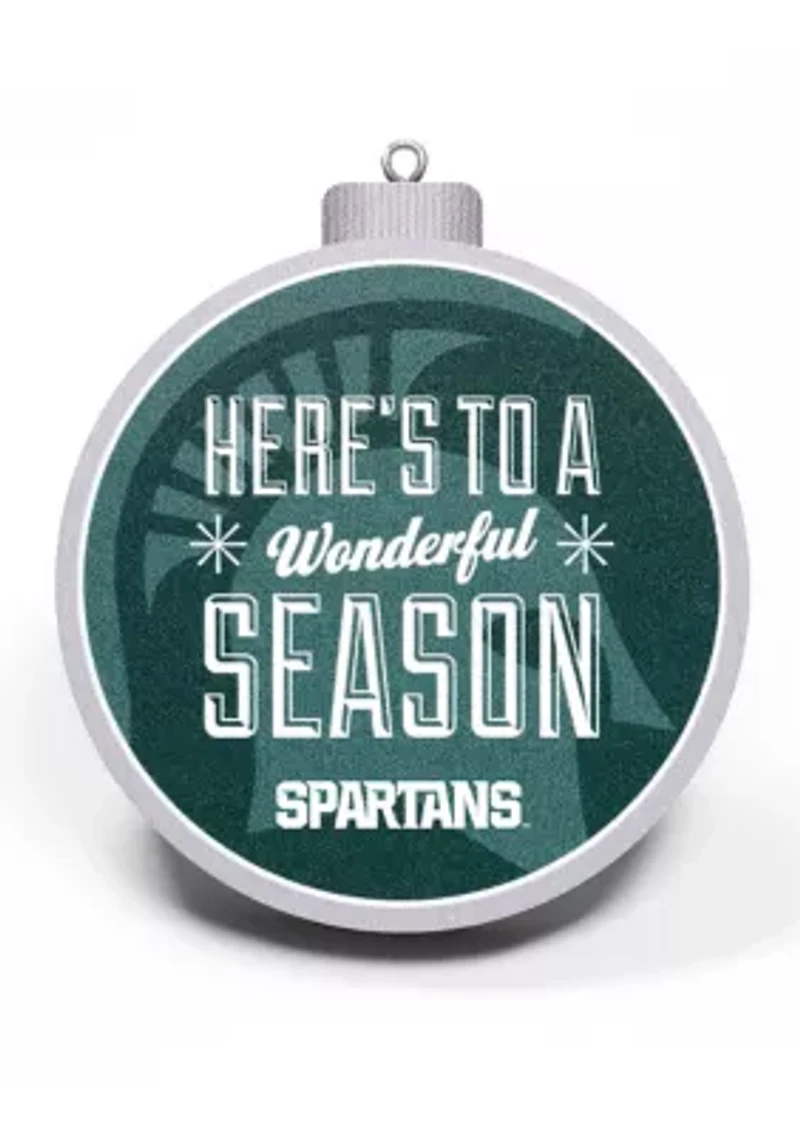 YouTheFan NCAA Michigan State Spartans 3D Logo Series Ornaments