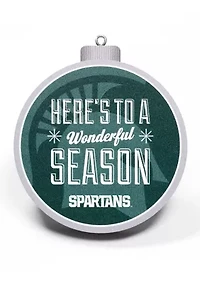 YouTheFan NCAA Michigan State Spartans 3D Logo Series Ornaments