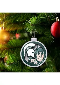YouTheFan NCAA Michigan State Spartans 3D Logo Series Ornaments