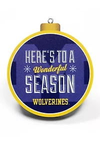 YouTheFan NCAA Michigan Wolverines 3D Logo Series Ornaments