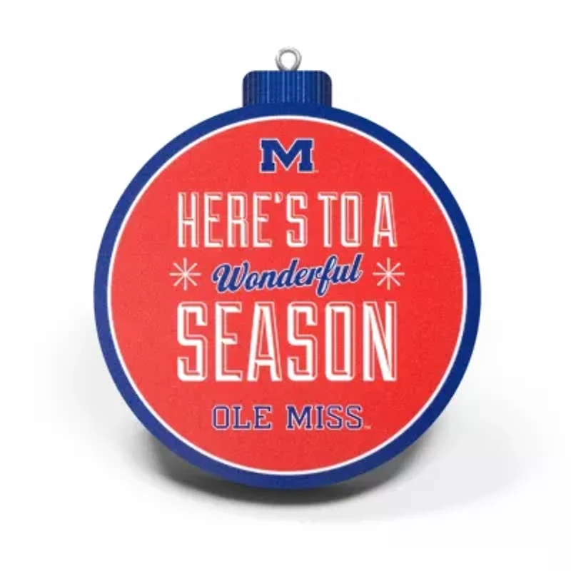 Ole Miss Rebels YouTheFan NCAA Mississippi Rebels 3D Logo Series Ornaments