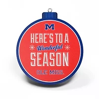Ole Miss Rebels YouTheFan NCAA Mississippi Rebels 3D Logo Series Ornaments