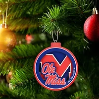 Ole Miss Rebels YouTheFan NCAA Mississippi Rebels 3D Logo Series Ornaments