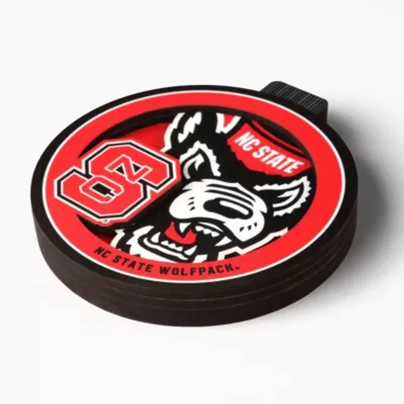 YouTheFan NCAA NC State Wolfpack 3D Logo Series Ornaments