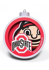 YouTheFan NCAA Ohio State Buckeyes 3D Logo Series Ornaments
