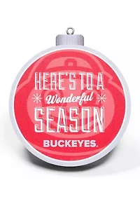 YouTheFan NCAA Ohio State Buckeyes 3D Logo Series Ornaments