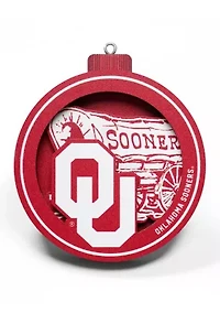 YouTheFan NCAA Oklahoma Sooners 3D Logo Series Ornaments