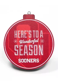 YouTheFan NCAA Oklahoma Sooners 3D Logo Series Ornaments