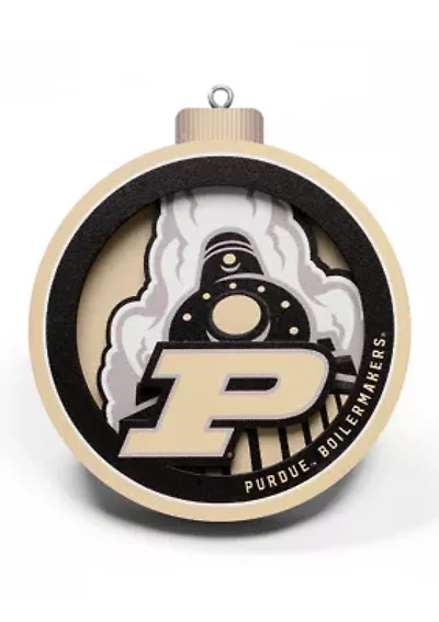 YouTheFan NCAA Purdue Boilermakers 3D Logo Series Ornaments
