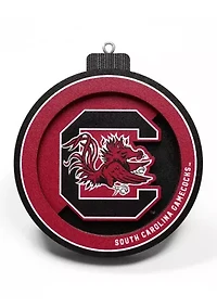 YouTheFan NCAA South Carolina Gamecocks 3D Logo Series Ornaments