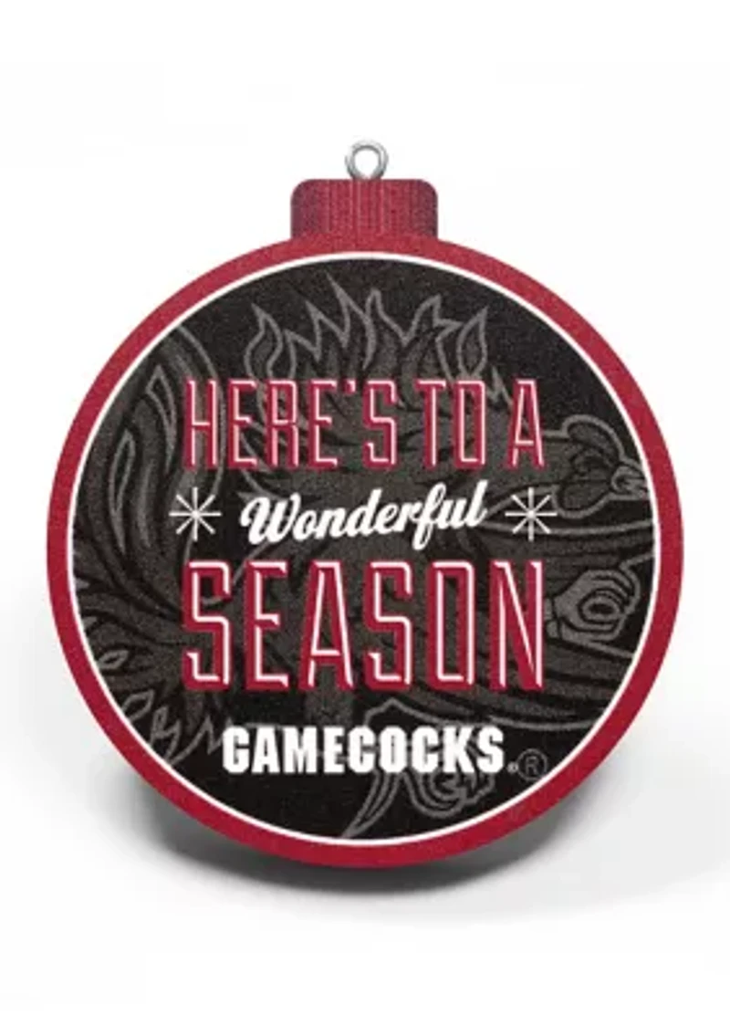 YouTheFan NCAA South Carolina Gamecocks 3D Logo Series Ornaments