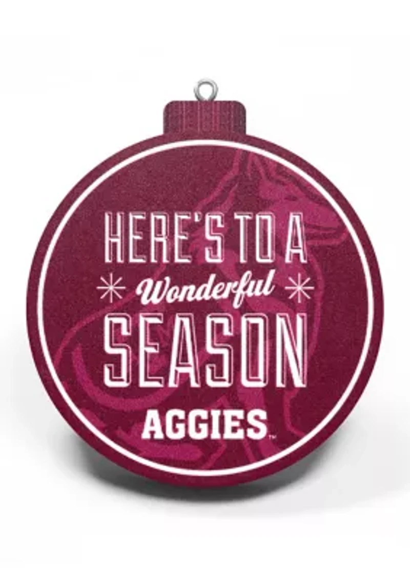 YouTheFan NCAA Texas A&M Aggies 3D Logo Series Ornaments