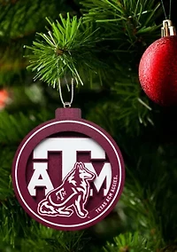 YouTheFan NCAA Texas A&M Aggies 3D Logo Series Ornaments