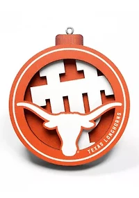 YouTheFan NCAA Texas Longhorns 3D Logo Series Ornaments