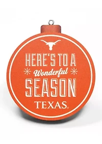 YouTheFan NCAA Texas Longhorns 3D Logo Series Ornaments