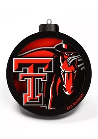 YouTheFan NCAA Texas Tech Red Raiders 3D Logo Series Ornaments