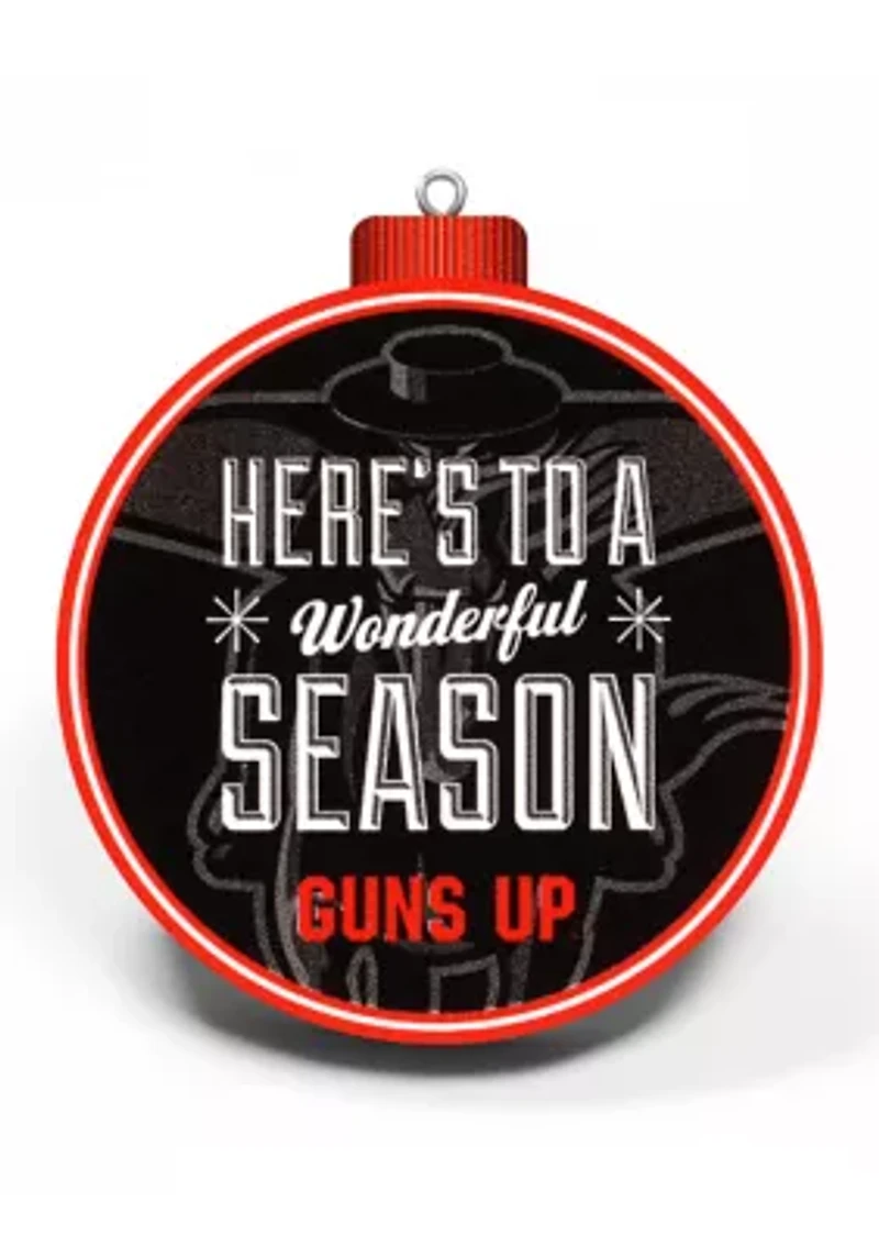 YouTheFan NCAA Texas Tech Red Raiders 3D Logo Series Ornaments