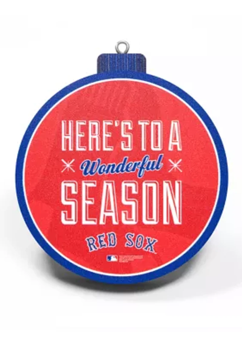 YouTheFan MLB Boston Red Sox 3D Logo Series Ornaments