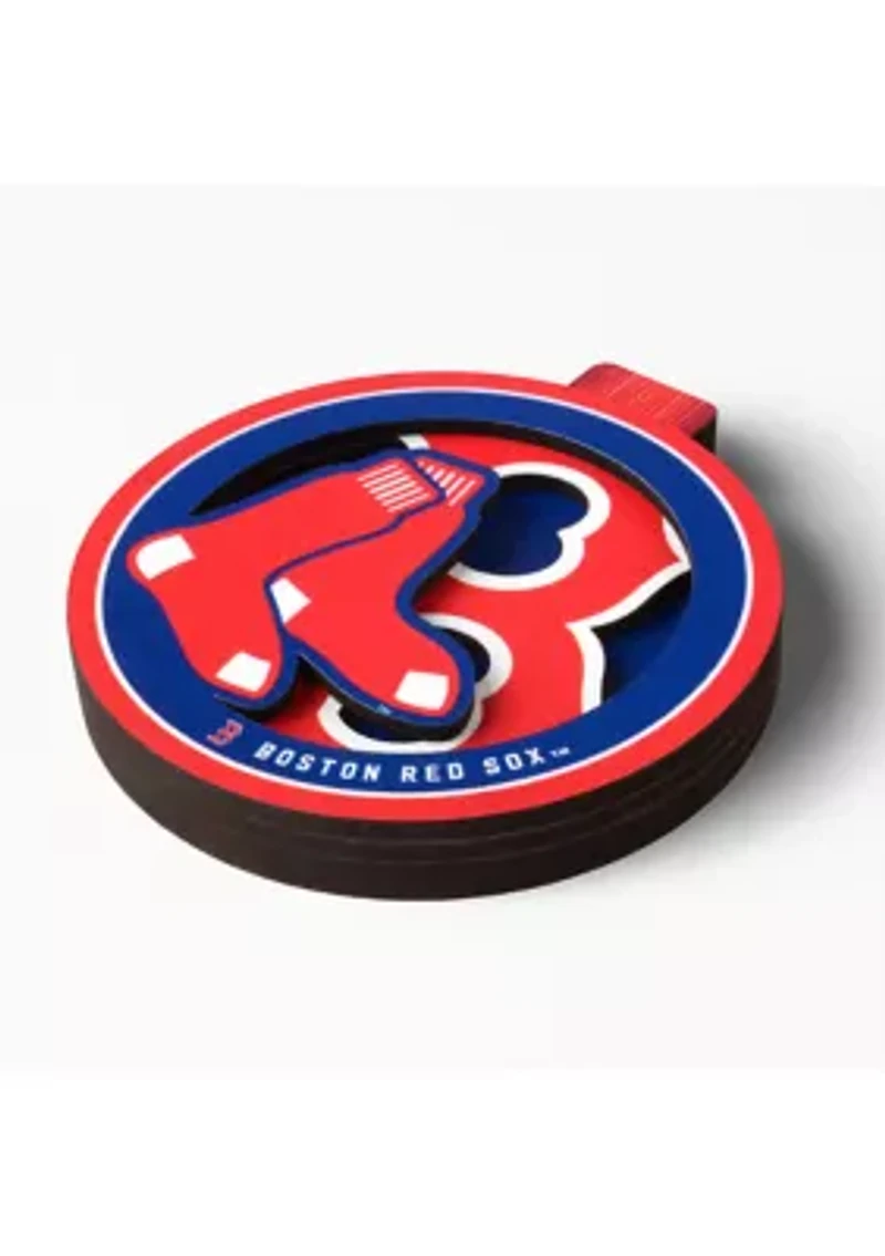 YouTheFan MLB Boston Red Sox 3D Logo Series Ornaments