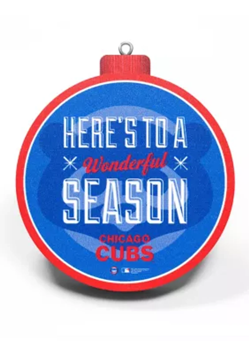 YouTheFan MLB Chicago Cubs 3D Logo Series Ornaments