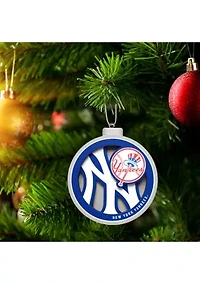 YouTheFan MLB New York Yankees 3D Logo Series Ornaments