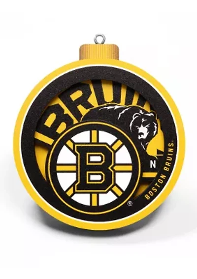 YouTheFan NHL Boston Bruins 3D Logo Series Ornaments