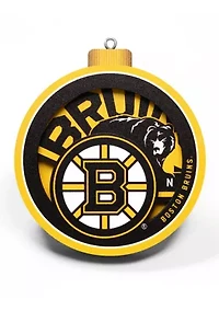 YouTheFan NHL Boston Bruins 3D Logo Series Ornaments