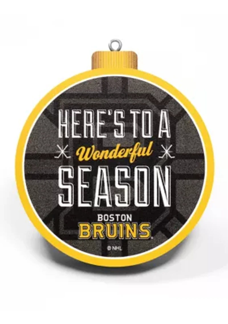 YouTheFan NHL Boston Bruins 3D Logo Series Ornaments