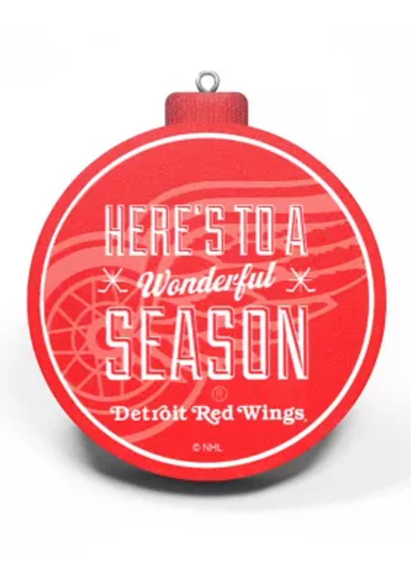 YouTheFan NHL Detroit Red Wings (Joe Louis) 3D Logo Series Ornaments