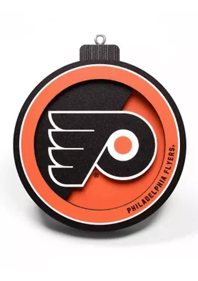 YouTheFan NHL Philadelphia Flyers 3D Logo Series Ornaments