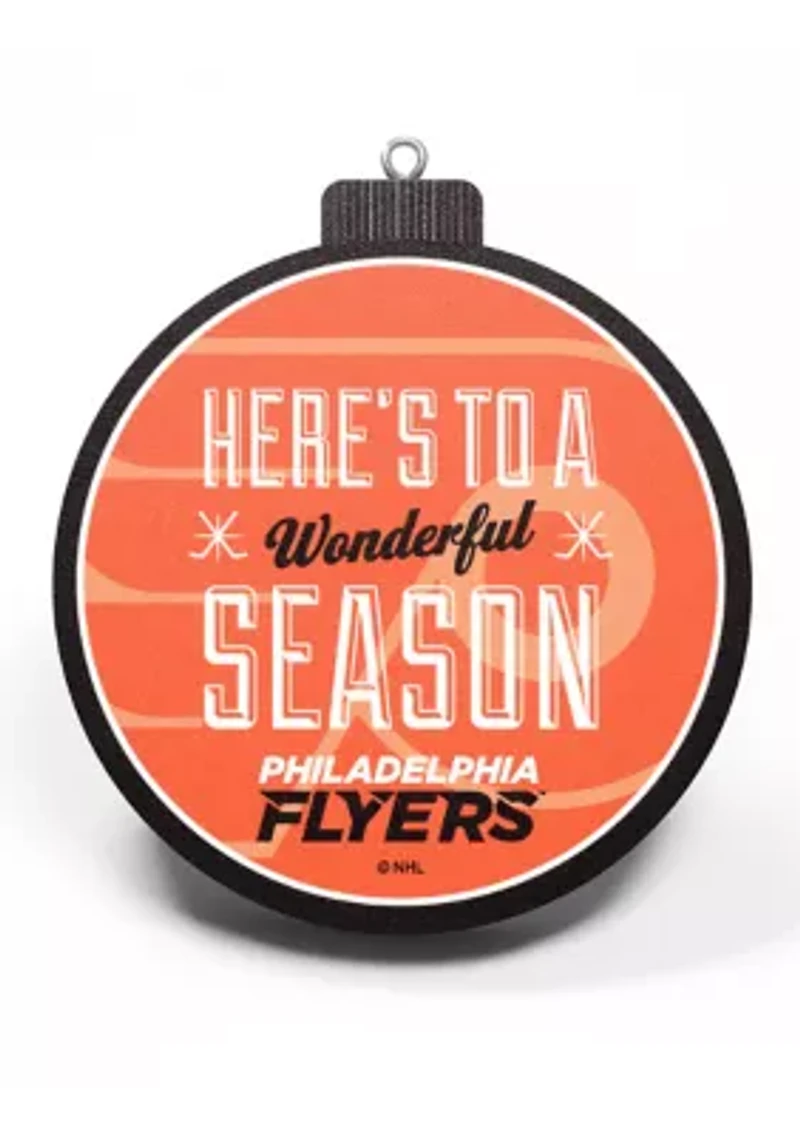 YouTheFan NHL Philadelphia Flyers 3D Logo Series Ornaments